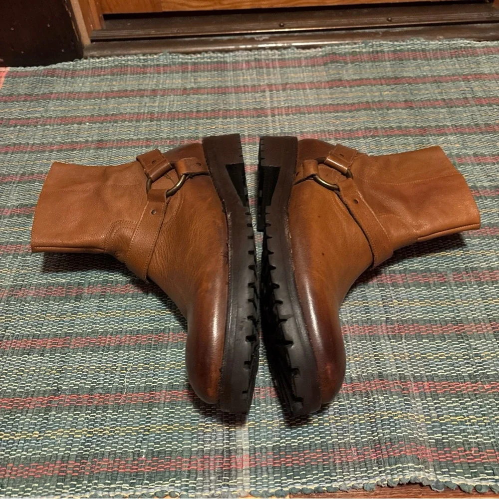 Freebird By Steven Mens Brown Leather Zipper Biker Boot Size 13 Ozzie - Picture 4 of 7